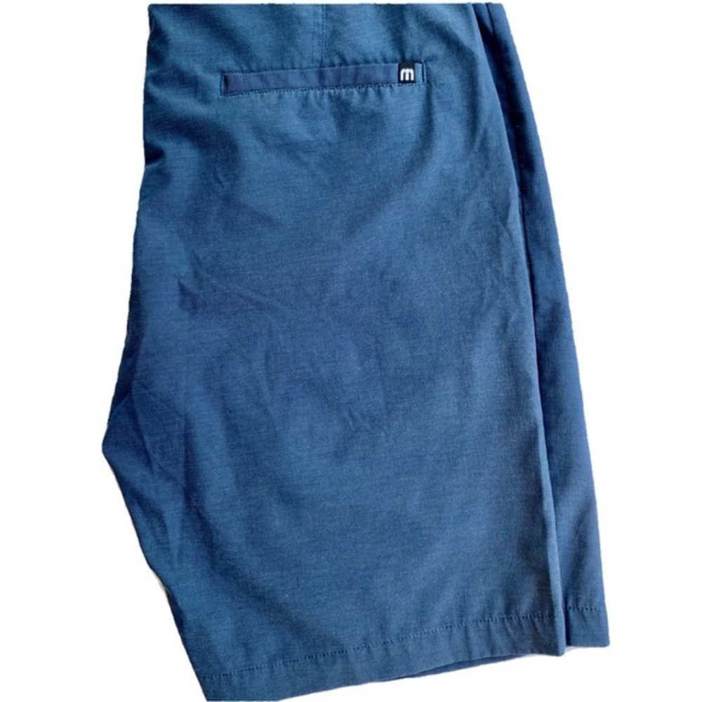 Travis Mathew Men’s Blue Hybrid Athletic Shorts | 32